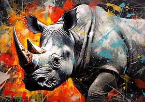 Lebendiges Rhinozeros
