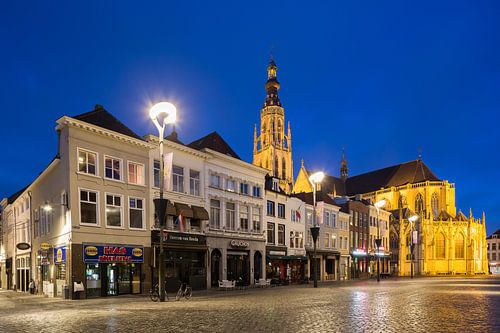 Grote Markt Breda in de ochtend