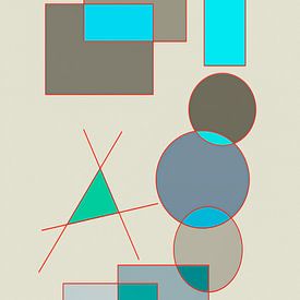 Neo-Suprematist compositions by Dietmar Meinhardt
