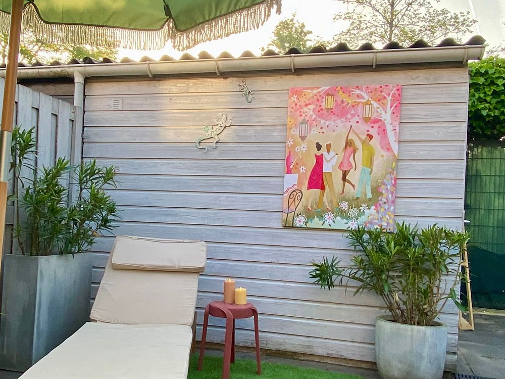 Garden Party Dance In Dawn  by uta krogmann 