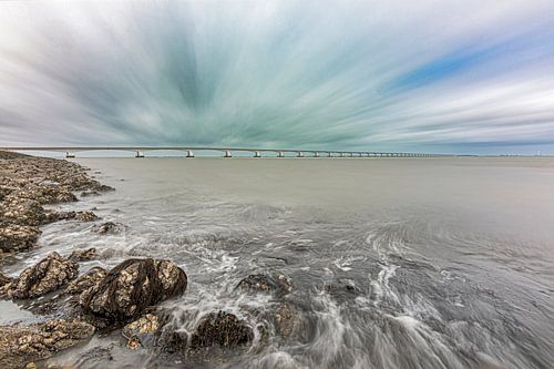 Exposition longue Pont de Zeeland sur Jan Poppe