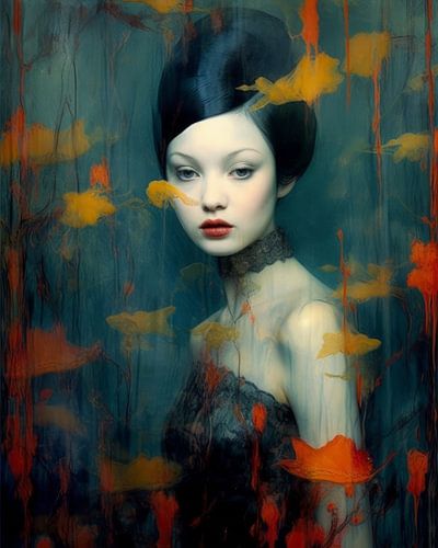 Kleurrijk, botanisch portret