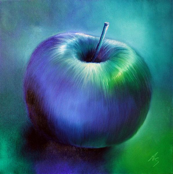 Blauer Apfel von Annette Schmucker