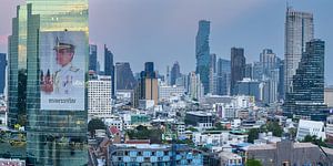 Bangkok dans la lumière dorée de l'après-midi