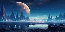 Alien alien world or alien planet by Art Bizarre