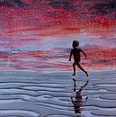 RUNNING AT DUSK by db Waterman thumbnail