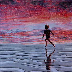 RUNNING AT DUSK