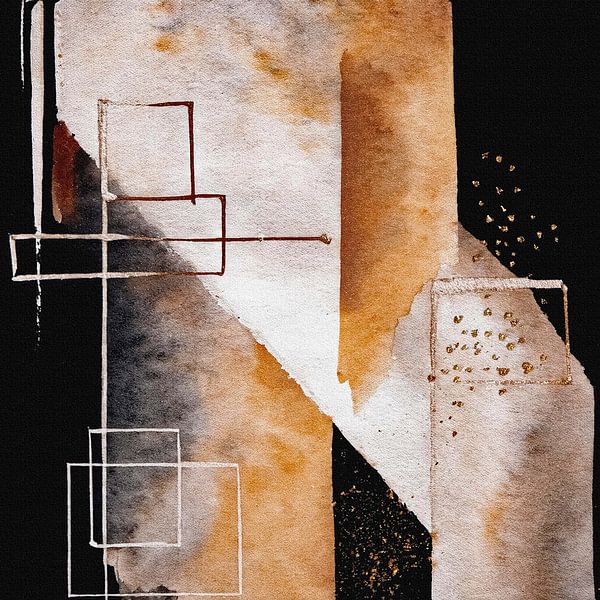 Abstract Golden Chic by Moonheart Artworks