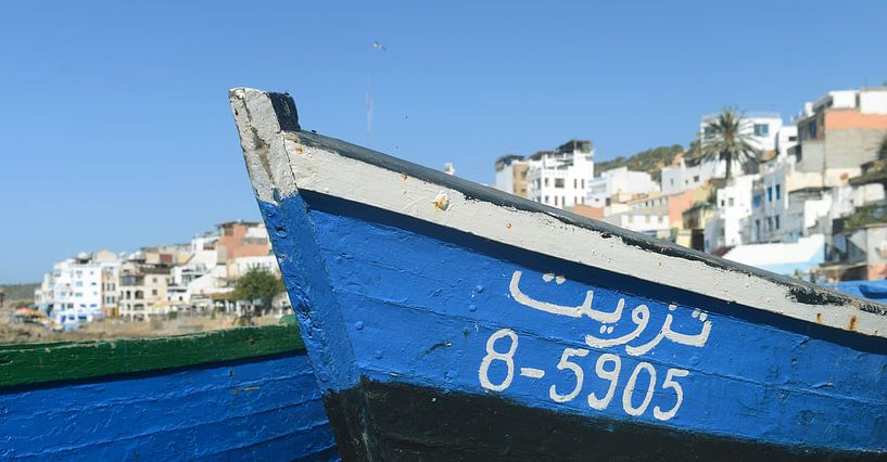 Taghazout fishing boats by Richard Wareham
