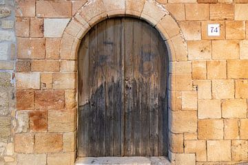Ancienne porte en bois dans un mur de briques sur Tilo Grellmann