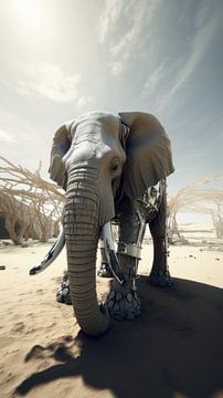 Galactische Goliath | Een olifant op een andere planeet van Eva Lee