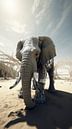 Galactische Goliath | Een olifant op een andere planeet van Eva Lee thumbnail