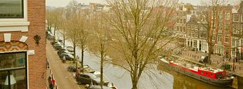 Amsterdam, Prinsengracht depuis un immeuble situé à l'angle de la Reestraat
