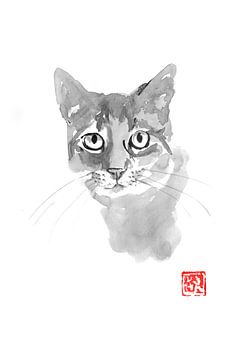 graue Katze 02 von Péchane Sumie