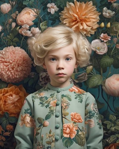 Kleurrijk fine art portret