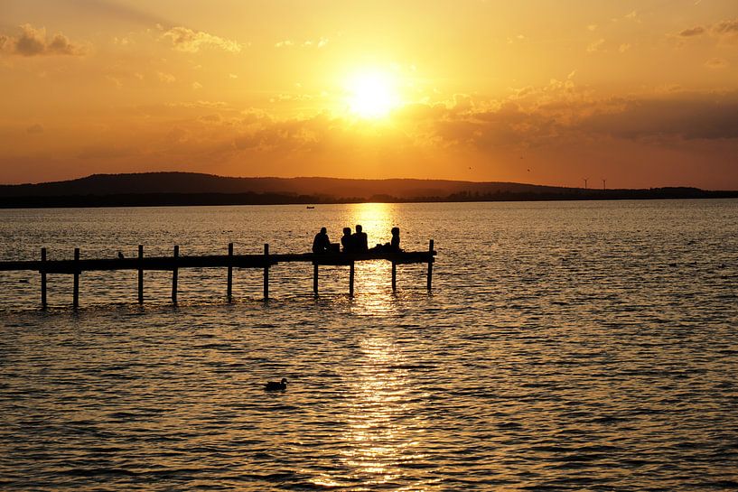 Sunset at the Steinhuder Meer by Axel Bückert
