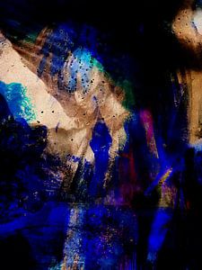 Woman in blue