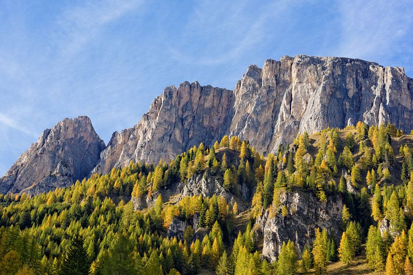 Dolomites Rocks in the Evening Sun by Gisela Scheffbuch