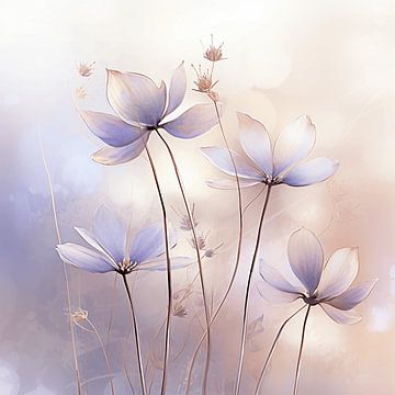 Soft Flower Dreams: A Wealth of Softe Colors by Karina Brouwer