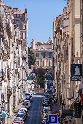 the crowded streets of Marseille