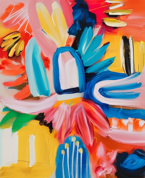 Abstrakt Funky Flora 05 von Samuel Richter