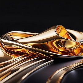 Gouden mal met patroon