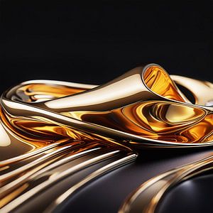 Gold Form mit Muster