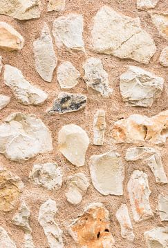 De achtergrondtextuur van de steenmuur, structuur close-up van Alex Winter