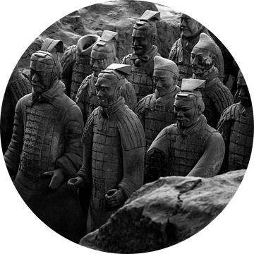 Terracotta leger in Xian, china van Michael Bollen