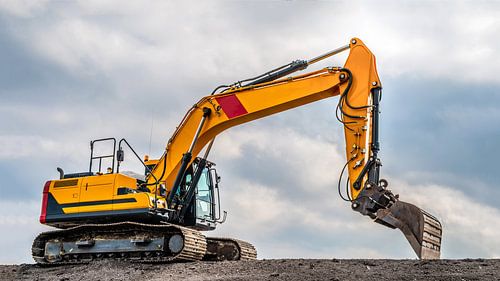 Großer, gelber Bagger