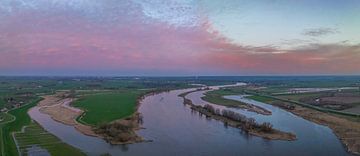 River IJssel during a springtime sunset