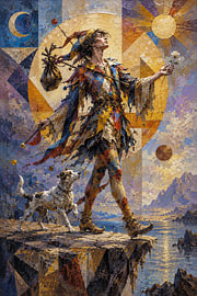 Tarotkarte, das Bild „Der Narr“. von Galerie Hoppenbrouwers