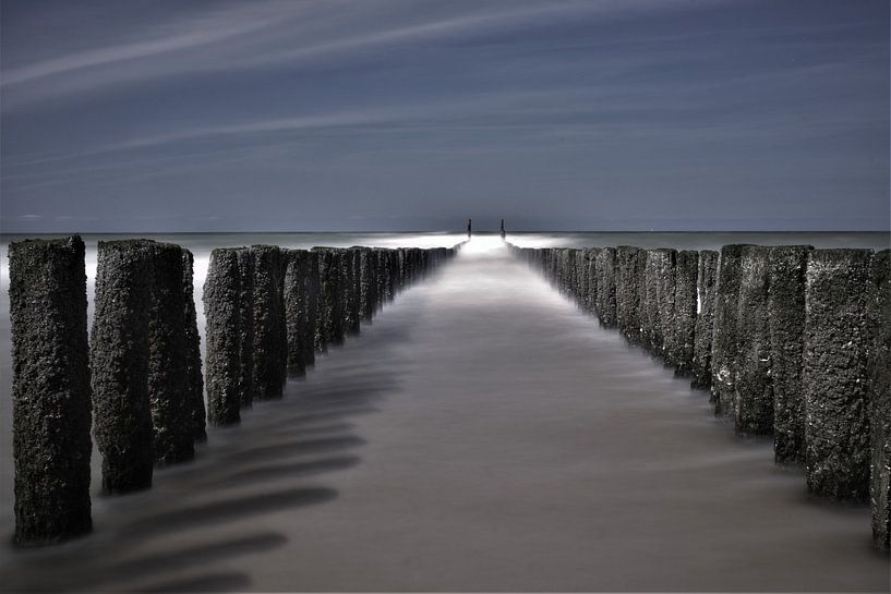 poles in the sea by Hansi Corstjens