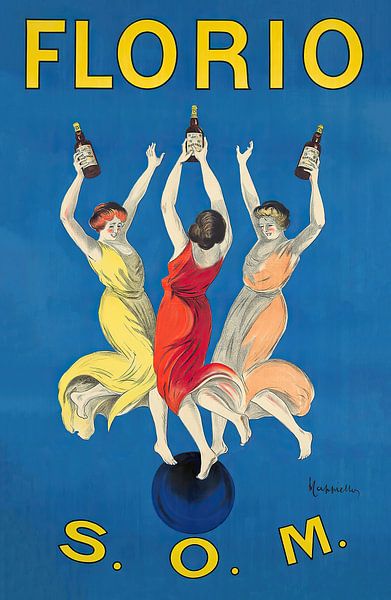 Leonetto Cappiello - Florio (1911) [herwerkt]. van Peter Balan