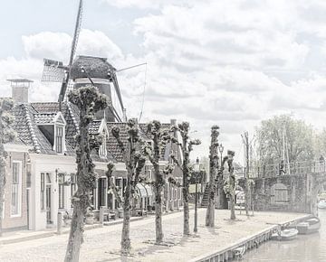 The village of Sloten in Friesland