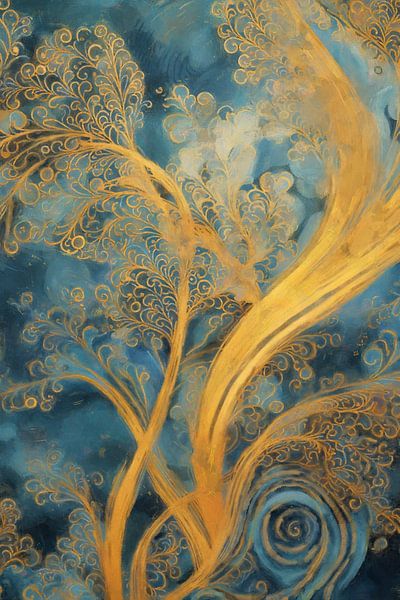 Magical Golden Swirls by Whale & Sons
