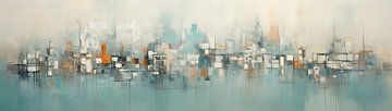 Stad Abstract | Abstract van ARTEO Schilderijen