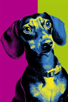 Dackel Pop Art