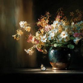 Vase Midnight Bloom sur Peintures accrocheuses