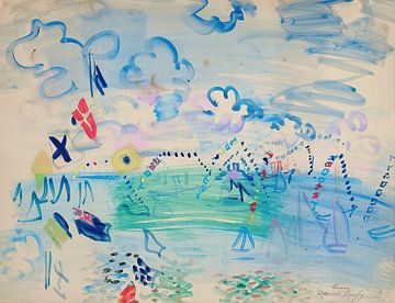 Raoul Dufy - Regatta in Cowes (1929) van Peter Balan