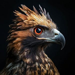 Wütendes Babyadler-Porträt