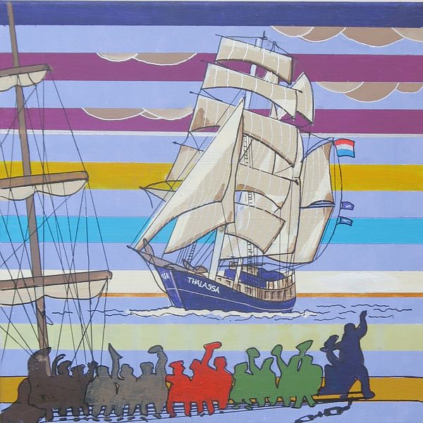 Thalassa. L'école en mer. Harlingen comme lieu de tournage par Peter JM Visser