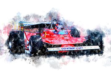 Gilles Villeneuve 12 by Theodor Decker