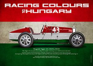 Rennsportfarbe Ungarn von Theodor Decker