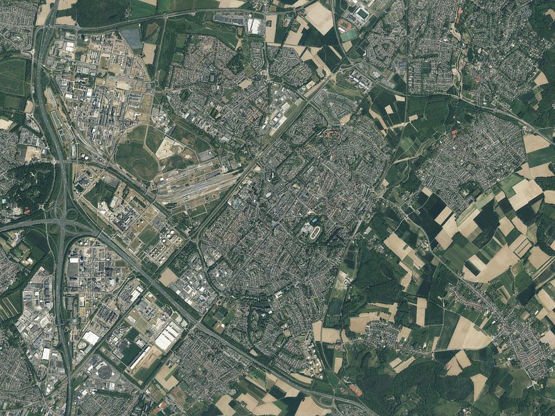 Vue aérienne de Geleen par Maps Are Art