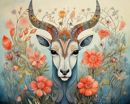 Painting Antelope Flowers