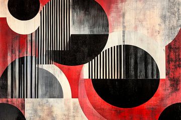 Graphic of contrasts - play of colours by Poster Art Shop