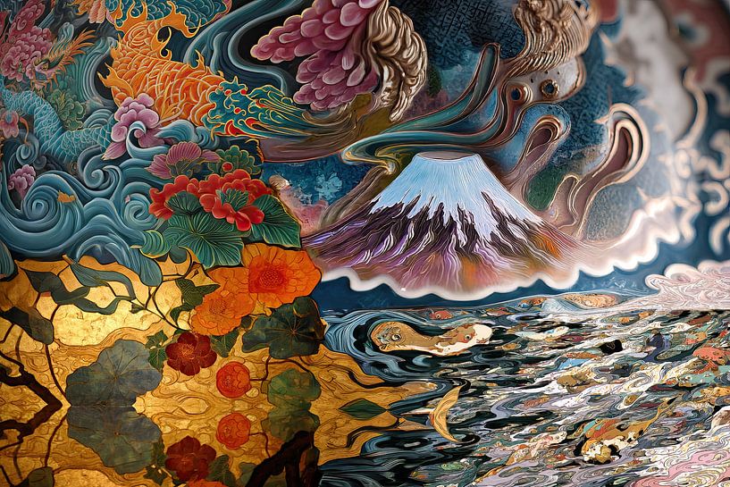 art japonais abstrait par Egon Zitter