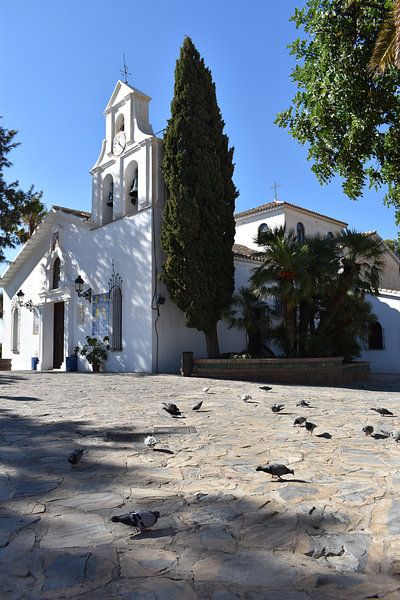 The village church on a summer morning by Claude Laprise