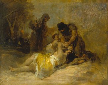 Aanval op een vrouw, Francisco de Goya